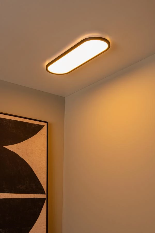 Lucide ELLY - Deckenleuchte - LED Dim. - CCT - 1x24W 2700K/4000K - Opal | Essential - Atmosphäre 1